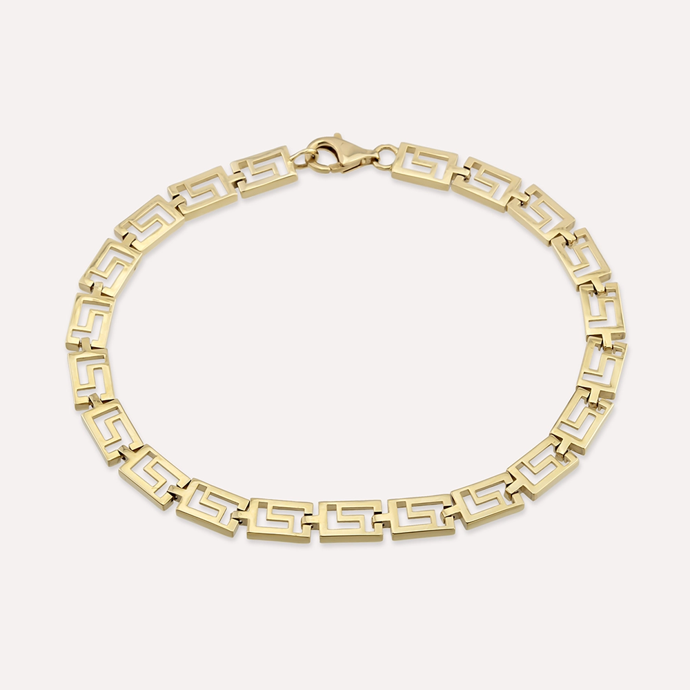 Mazel Yellow Gold Bracelet - Nev Jewellery (1)