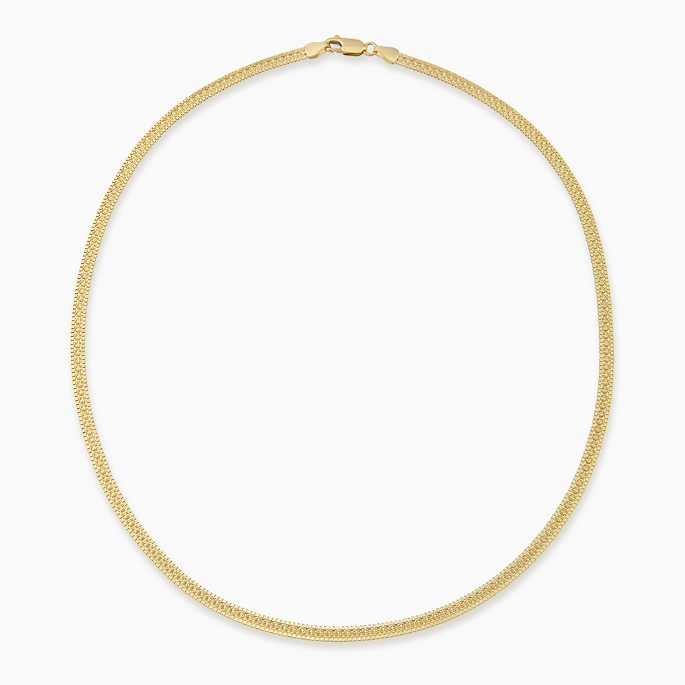 Modo Yellow Gold Italian Necklace - 1