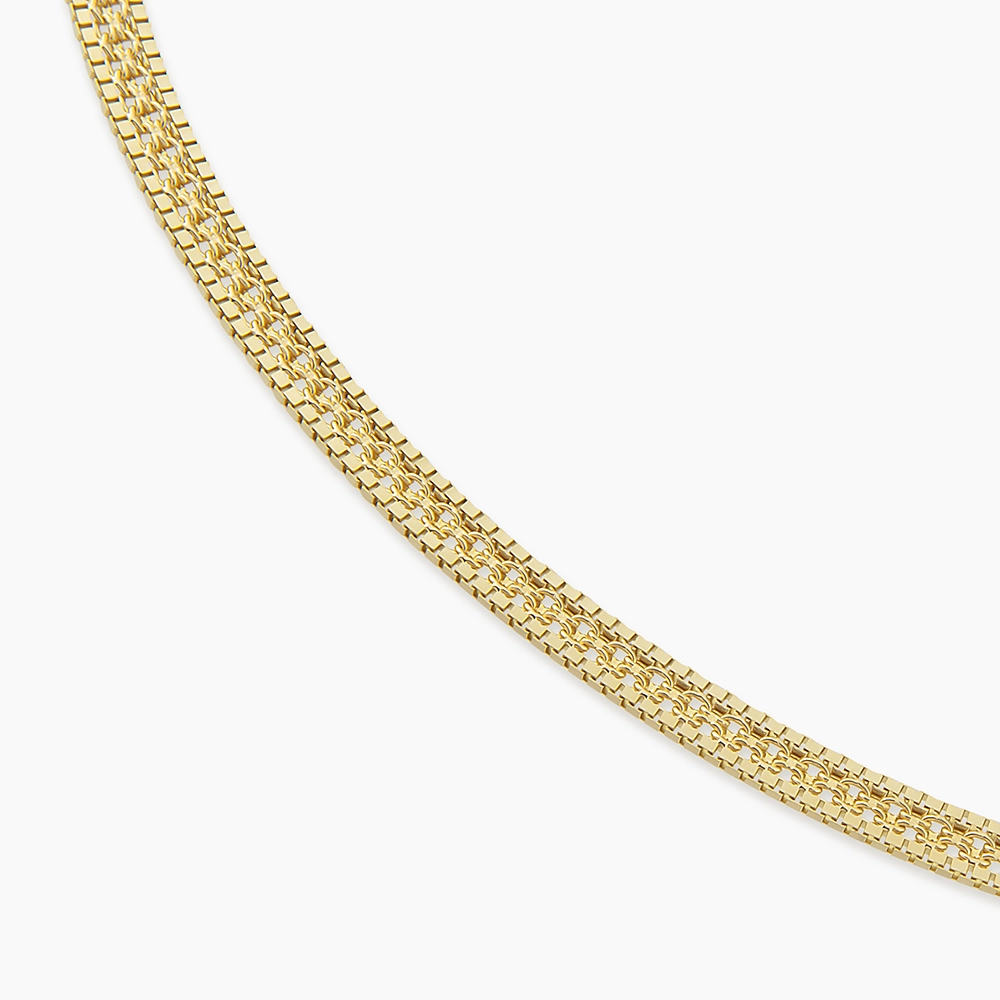 Modo Yellow Gold Italian Necklace - 3