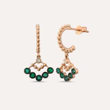 Molecule 0.46 CT Emerald and Diamond Earring - Nev Jewellery