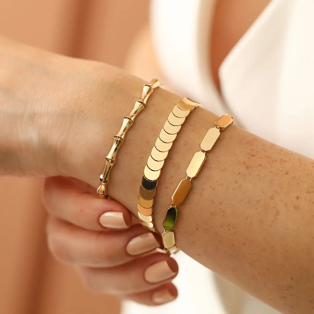 Nara II Yellow Gold Bracelet - Nev Jewellery (1)