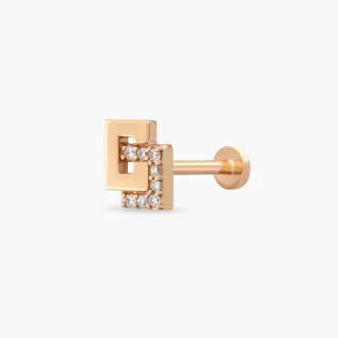 Nest Diamond Rose Gold Piercing - Nev Jewellery (1)