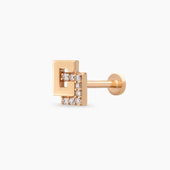 Nest Diamond Rose Gold Piercing - 2