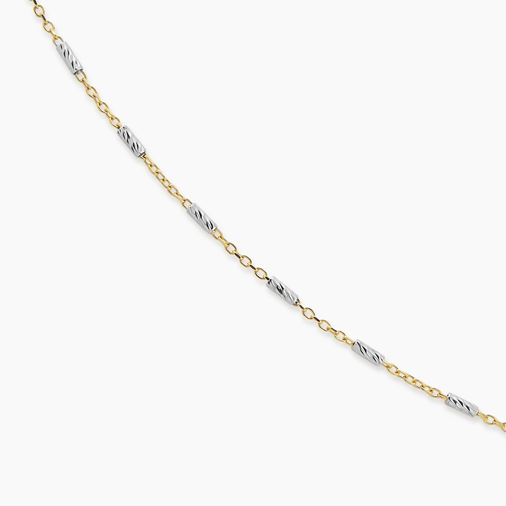 Noor Yellow Gold Italian Necklace - Nev Jewellery (1)