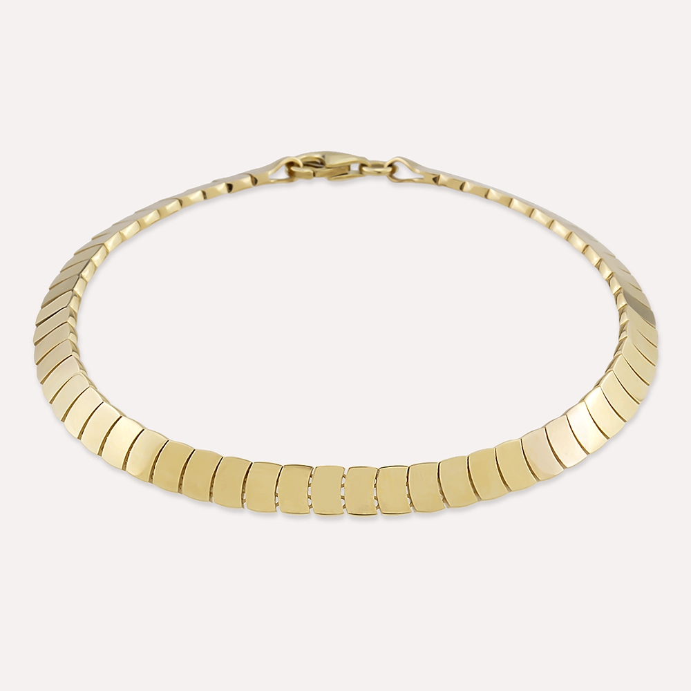 Nara Yellow Gold Bracelet - Nev Jewellery (1)