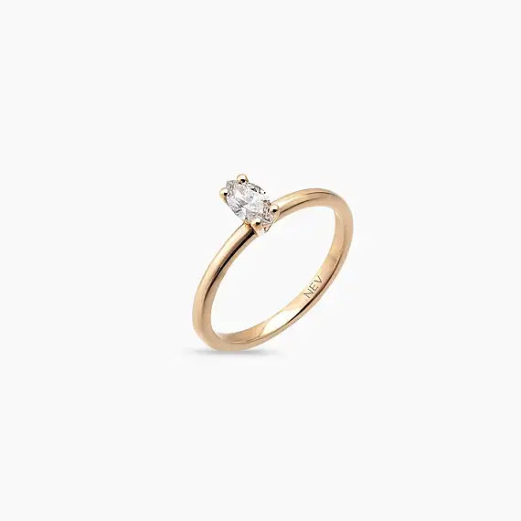 Olivia 0.34 CT Marquise Cut Diamond Solitaire Ring - 3