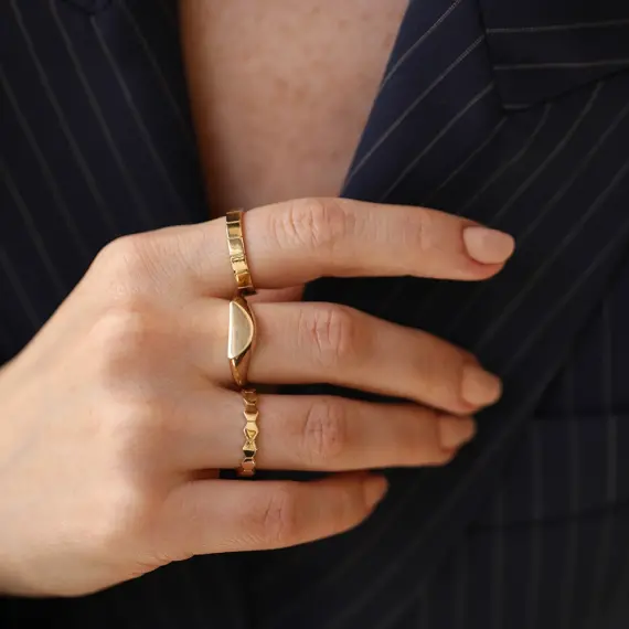 Orba Yellow Gold Ring - 3