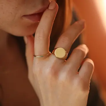 Orbis Yellow Gold Ring - Nev Jewellery (1)