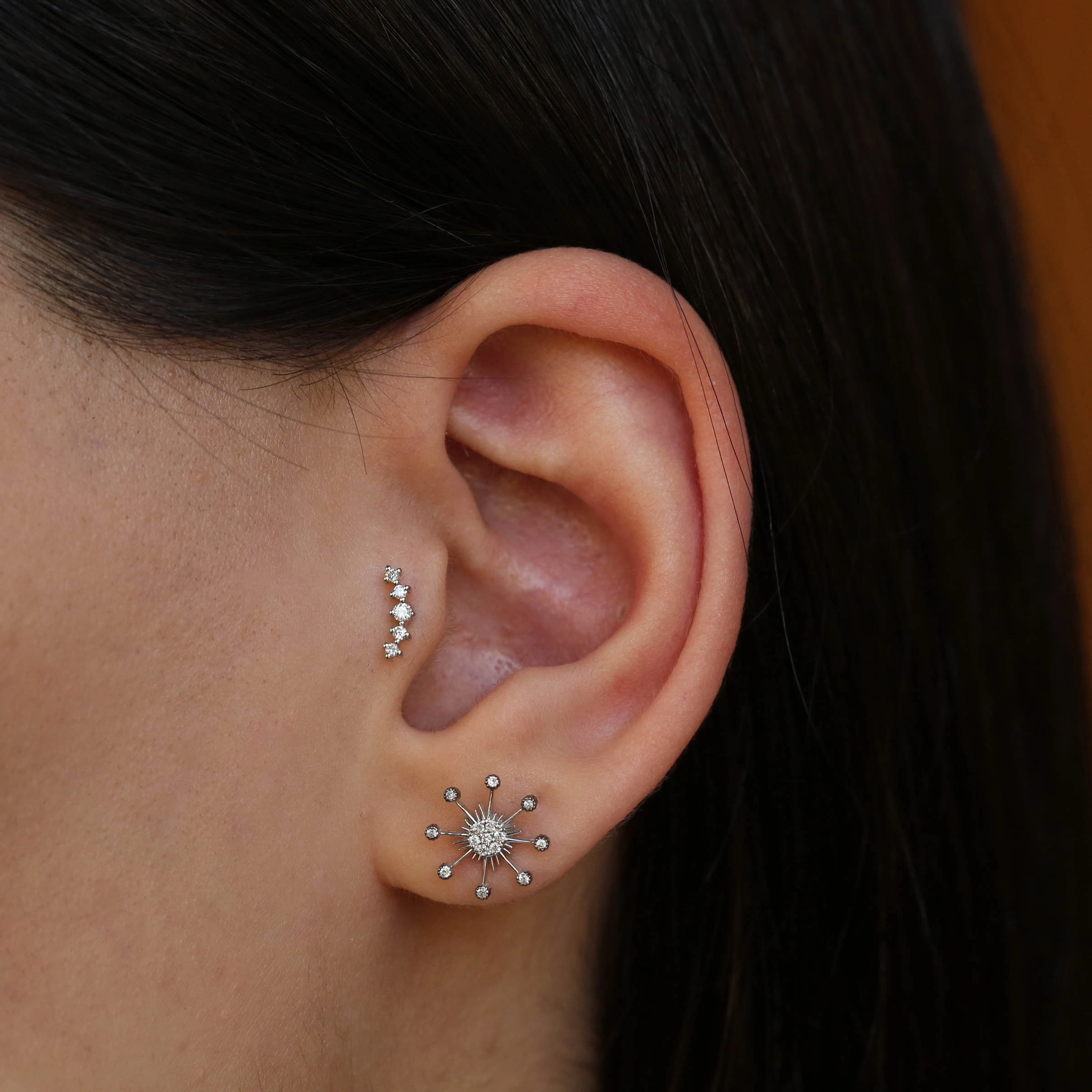 Orbit 0.05 CT Diamond Single Earring - Nev Jewellery (1)