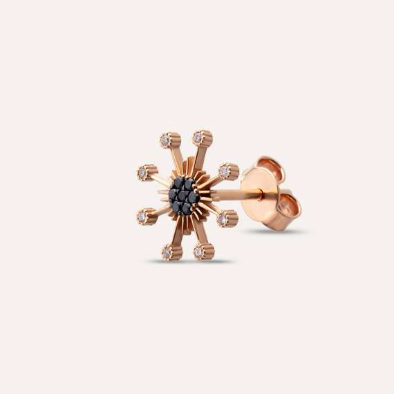 Orbit 0.07 CT Black Diamond Single Earring - 3