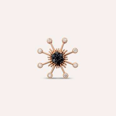 Orbit 0.07 CT Black Diamond Single Earring - Nev Jewellery