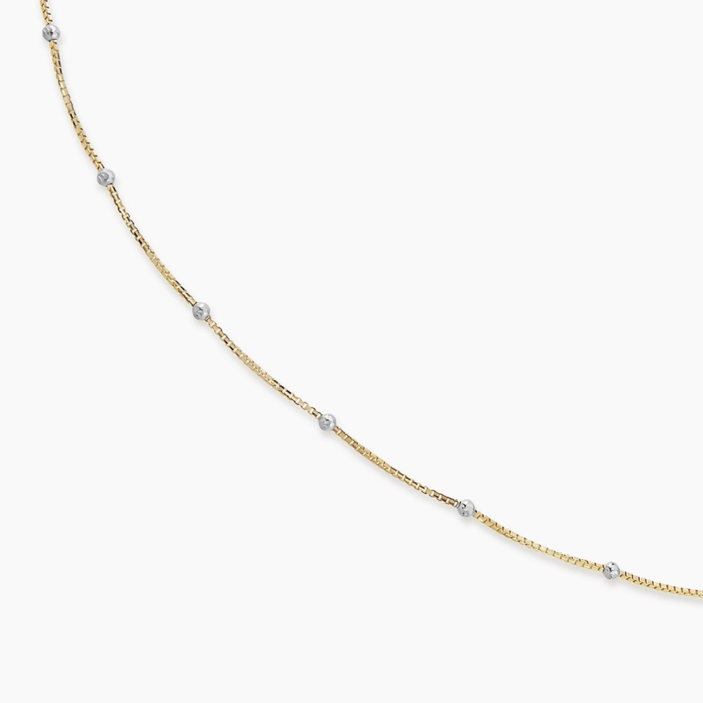 Orla Yellow and White Gold Italian Necklace - Nev Jewellery (1)