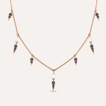 Perseus 0.52 CT Black Diamond and Baguette Cut Diamond Necklace - Nev Jewellery (1)