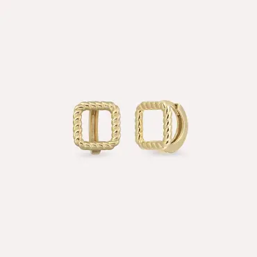 Petit Yellow Gold Hoop Earring - Nev Jewellery (1)