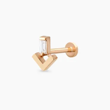 Petra Diamond Rose Gold Piercing - Nev Jewellery (1)
