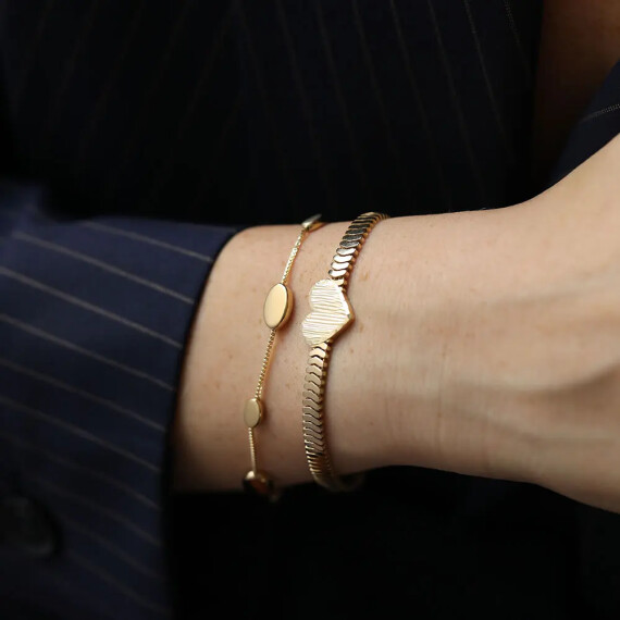 Pith Yellow Gold Bracelet - Nev Jewellery