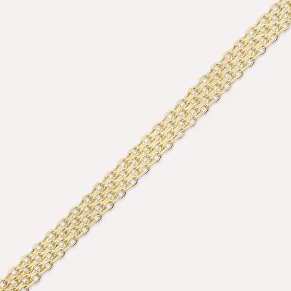 Plait Sarı Altın Bileklik - 2