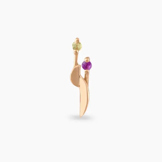 Poise Multicolor Sapphire Rose Gold Piercing - 3