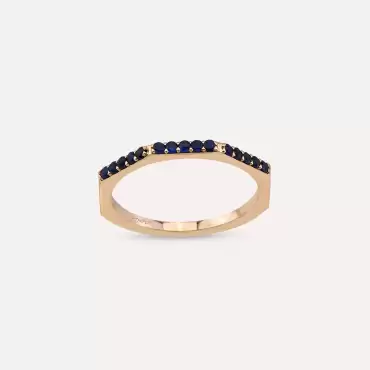Pure 0.25 CT Sapphire Rose Gold Ring - Nev Jewellery (1)