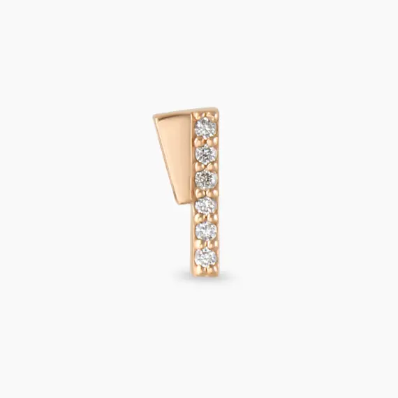 Pylon Diamond Rose Gold Piercing - 3