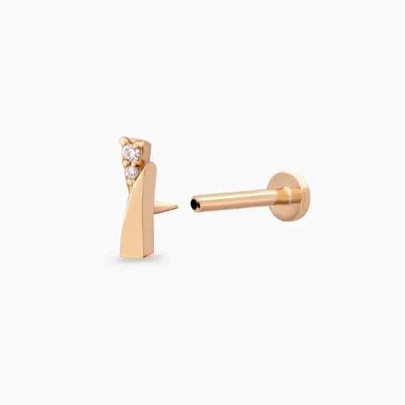 Rea Diamond Rose Gold Piercing - 4