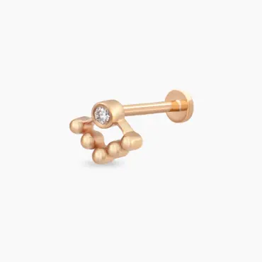 Rina Diamond Rose Gold Piercing - Nev Jewellery (1)