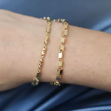 Roll Yellow Gold Bracelet - Nev Jewellery (1)