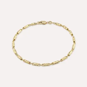Roll Yellow Gold Bracelet - Nev Jewellery (1)
