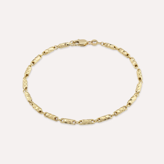 Roll Yellow Gold Bracelet - Nev Jewellery