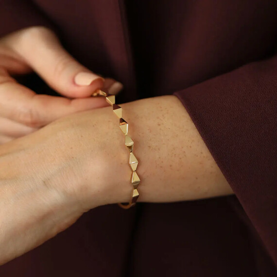 Rosa Yellow Gold Bracelet - Nev Jewellery