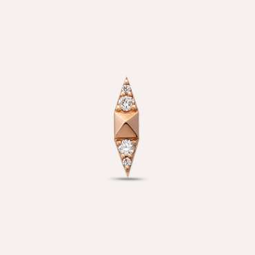 Rose Spike 0.05 CT Diamond Single Earring - Nev Jewellery