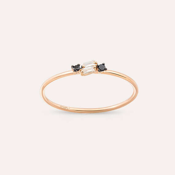 Seed 0.06 CT Black Diamond Ring - 2