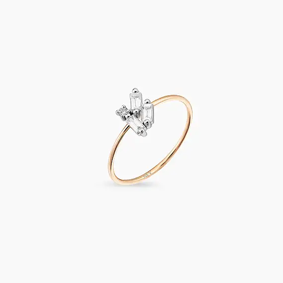 Seed 0.22 CT Baguette Cut Diamond Ring - 3