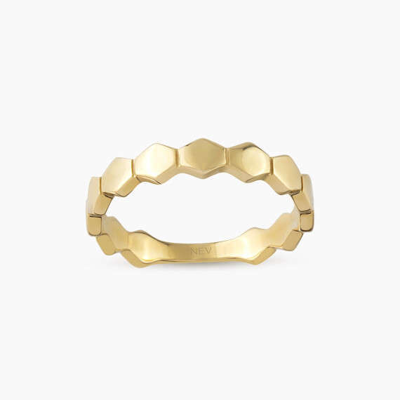Sella Yellow Gold Ring - Nev Jewellery