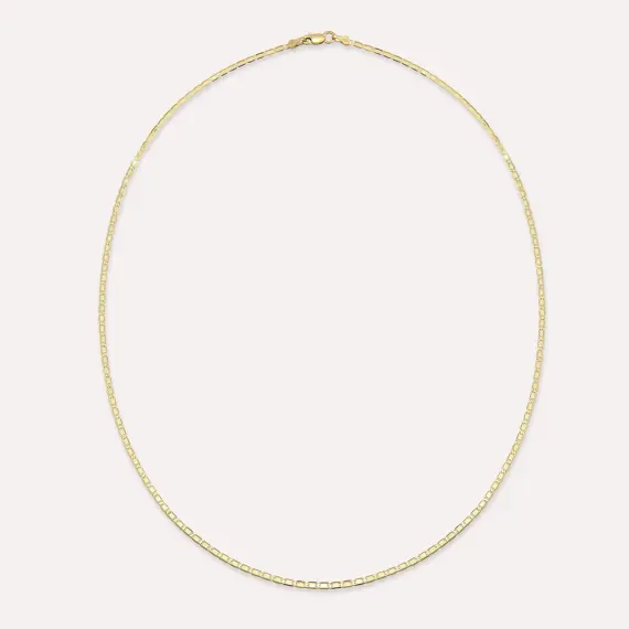 Selt Yellow Gold Chain - 2