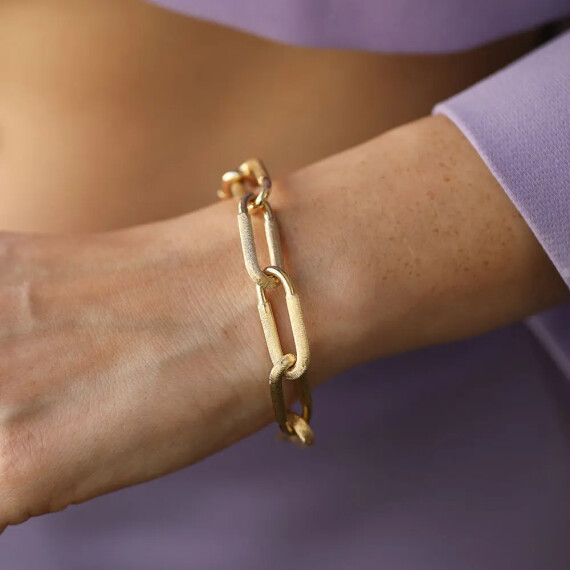 Seric Yellow Gold Bracelet - Nev Jewellery