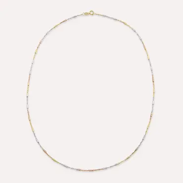 Shuck 3 Color Gold Chain - Nev Jewellery (1)