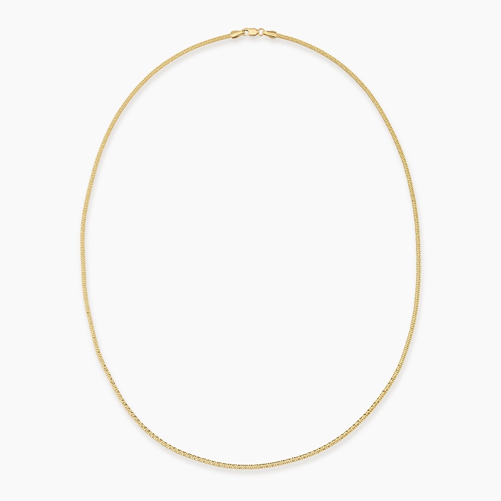 Sleek Yellow Gold Italian Necklace - Nev Jewellery (1)
