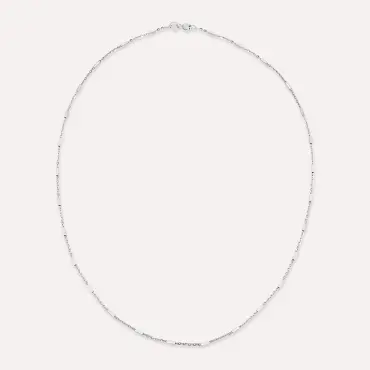 Slinky White Gold Chain - Nev Jewellery (1)