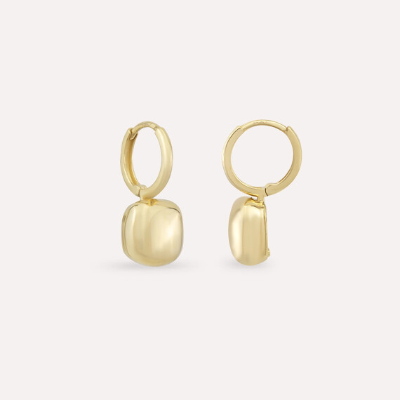 Sneck Yellow Gold Hoop Earring - Nev Jewellery