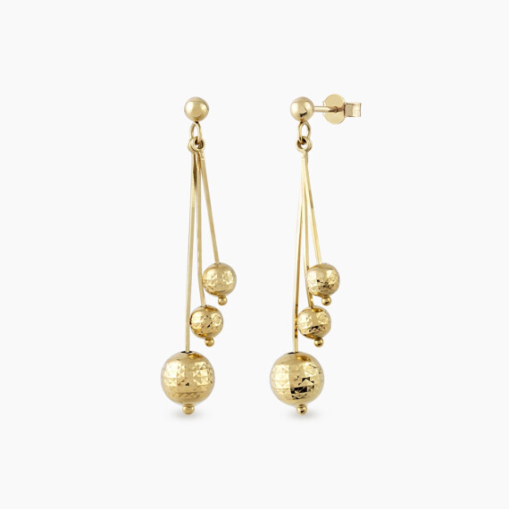 Solina Yellow Gold Italian Earring - Nev Jewellery