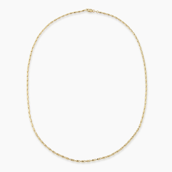 Spark Yellow Gold Italian Necklace - Nev Jewellery