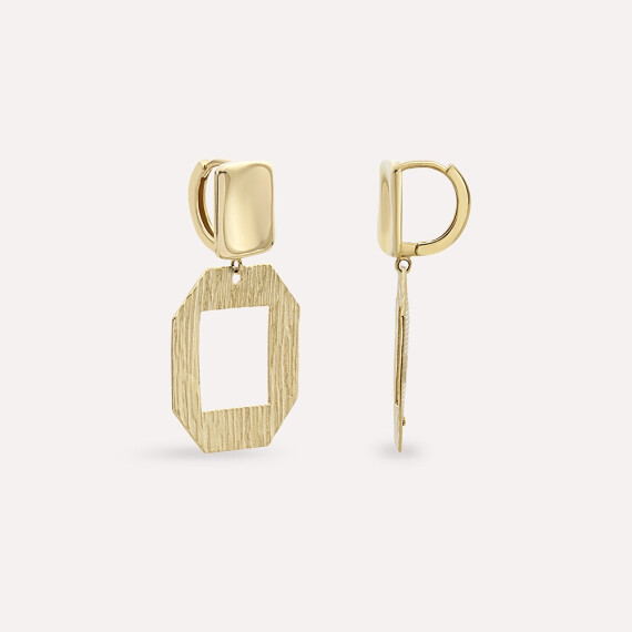 Squier Yellow Gold Earring - Nev Jewellery