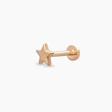 Yıldız Rose Gold Piercing - Nev Jewellery (1)