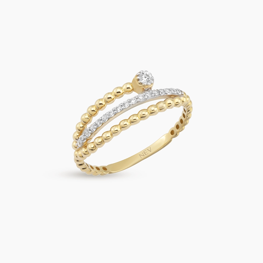Stellar Yellow Gold Ring - Nev Jewellery (1)