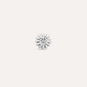 Sunflower Diamond White Gold Single Earring - Nev Jewellery