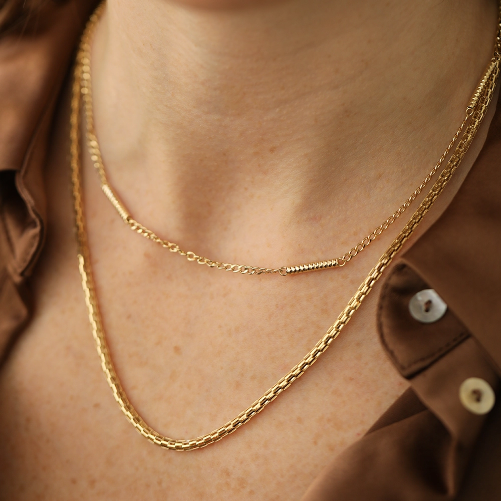 Svelt Yellow Gold Italian Necklace - 3