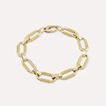 Syphon Yellow Gold Bracelet - Nev Jewellery (1)