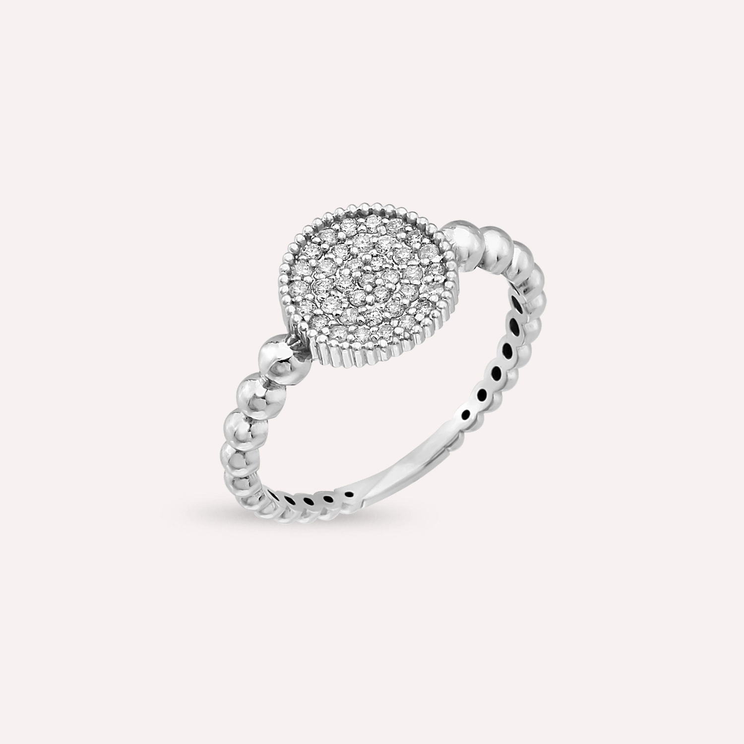 Thea 0.24 CT Diamond White Gold Ring - 3