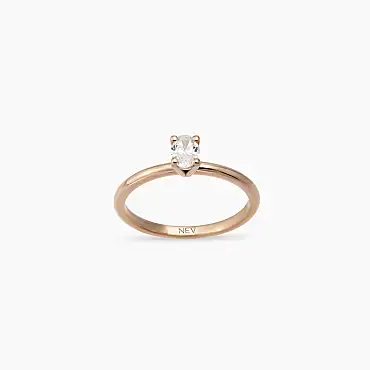 Theia 0.50 CT Oval Cut Diamond Solitaire Ring - Nev Jewellery (1)